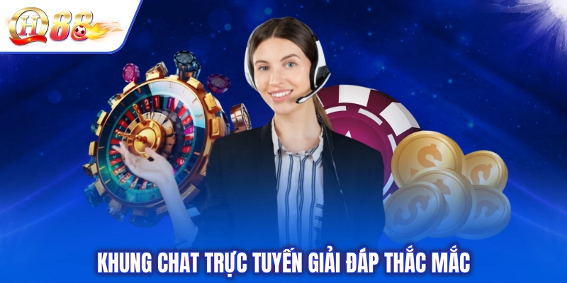 Khung chat trực tuyến giải đáp thắc mắc